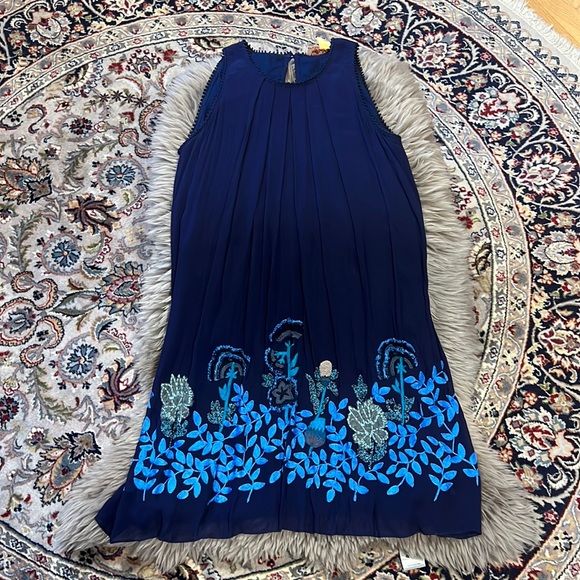 Anthropologie sleeveless dress with embroidery and beading - Picture 1 of 6